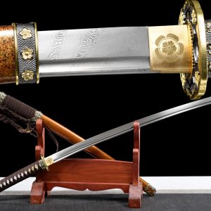 Japanese Samurai Tachi - 104cm Folding Steel Badao Sword