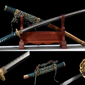 Badao Hamon Tachi - 104cm Folded Steel Japanese Samurai Sword