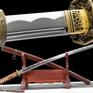 Japanese Tachi Sword - 104cm Carbon Steel Badao Samurai Weapon
