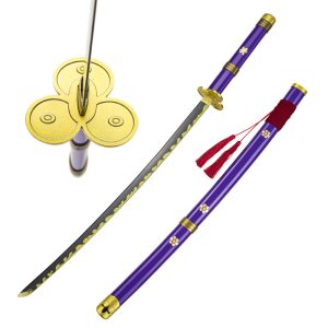 103cm One Piece Samurai Katana Replica Roronoa Zoro Purple Enma Sword for Cosplay Prop