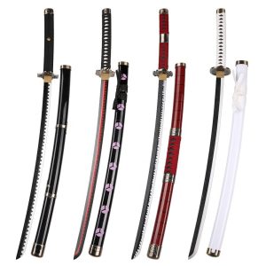 104cm Japanese Anime One Piece Bamboo Wood Blade Cosplay Prop Roronoa Zoro Katana Toy Sword Set