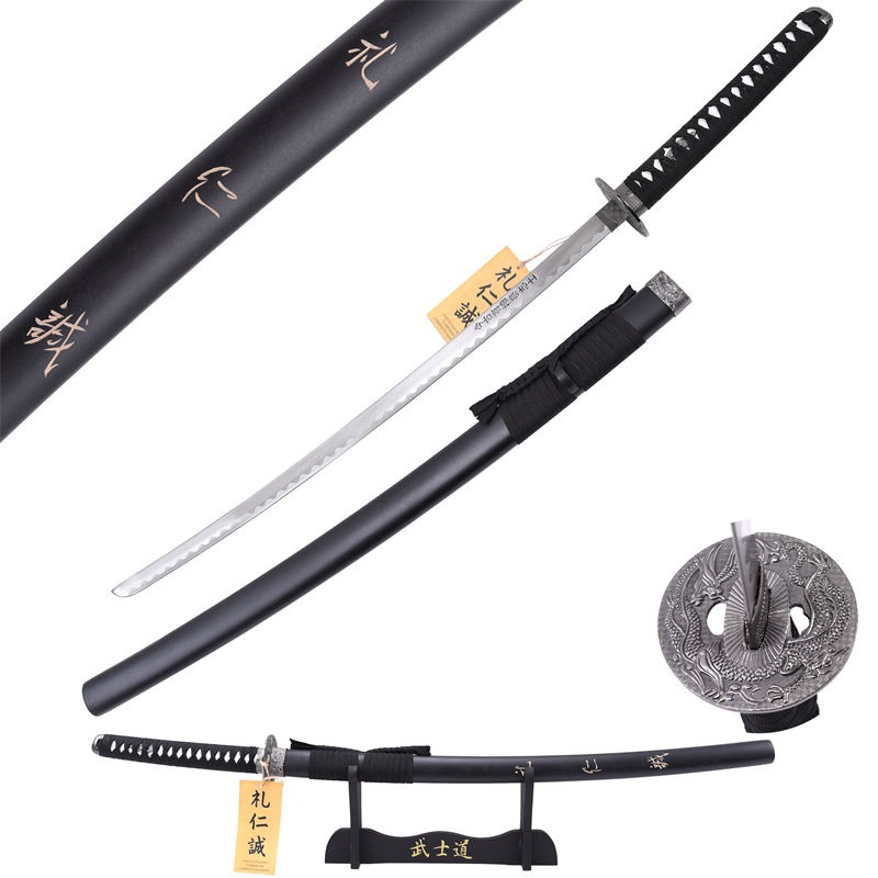 The Last Samurai Captain Nathan Algren Katana Sword Real Replica with Wooden Sheath