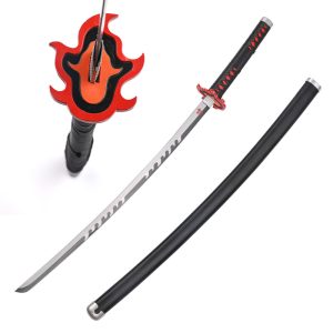 Factory Direct Sale 103cm Anime Demon Slayer Weapon Replica Nichirin Blade Tanjiro Kamado Real Katana Sword