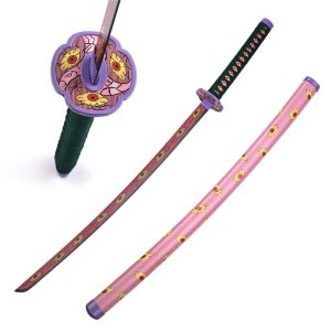 102cm Japanese Anime Demon Slayer Weapon Replica Real Samurai Katana Kokushibo Kyokokukamusari Sword Sale