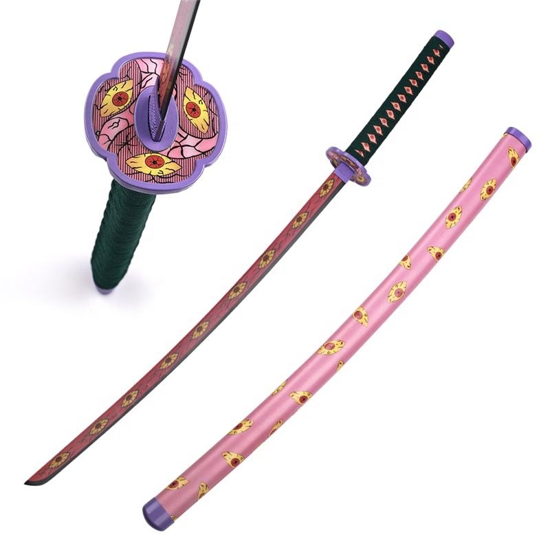 102cm Japanese Anime Demon Slayer Weapon Replica Real Samurai Katana Kokushibo Kyokokukamusari Sword Sale